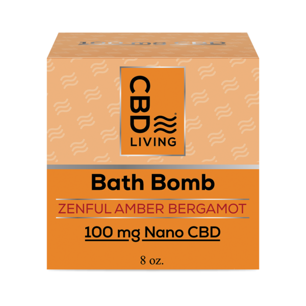 Bombe de bain effervescente au CBD - Amber Bergamot