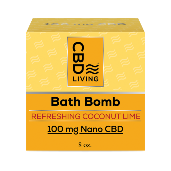 Bombe de bain effervescente au CBD - Coconut Lime